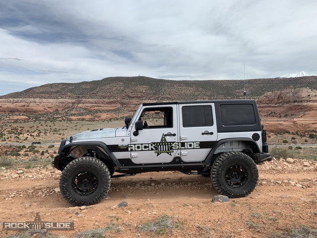 JK 4 Door Step Slider Rocker Guards Rock Slide Engineering - Image 2