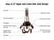 Apex Chassis Heavy Duty Front Upper Ball Joint, Knurled 18-21 Jeep Wrangler JL JLU/Gladiator JT Apex Chassis - Image 3