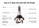 Apex Chassis Heavy Duty Front Upper Ball Joint Fits: 18-21 Jeep Wrangler JL JLU/Gladiator JT - Image 1