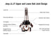 Apex Chassis Heavy Duty Front Lower Ball Joint Fits: 18-21 Jeep Wrangler JL JLU/Gladiator JT - Image 1