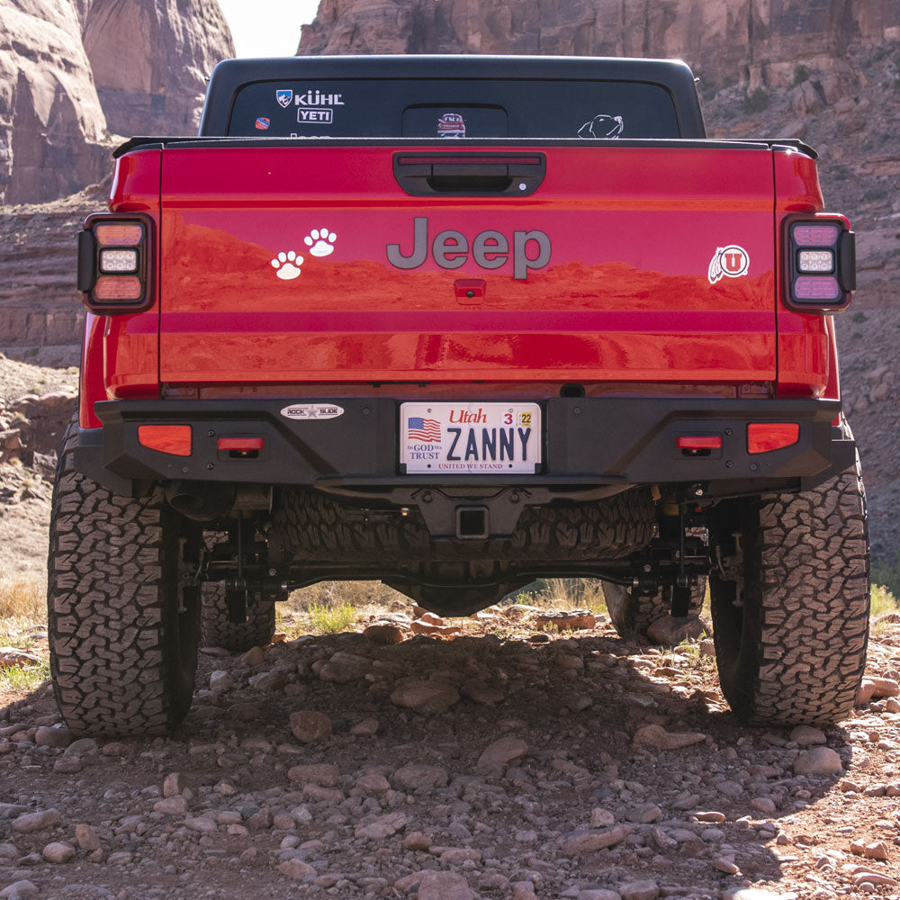 Gladiatror Rear Rock Sliders for 20-Pres Jeep Gladiator JT Steel Powdercoat Rock Slide Engineering - Image 3