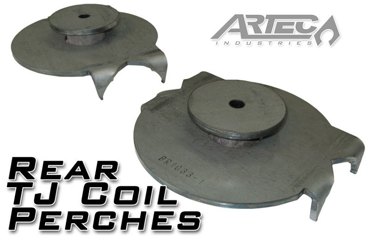 Rear TJ Coil Perches And Retainers 3 Inch Pair Artec Industries - Image 1