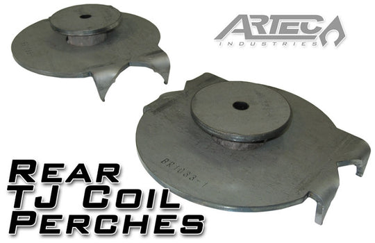 Rear TJ Coil Perches And Retainers 3 Inch Pair Artec Industries - Image 1