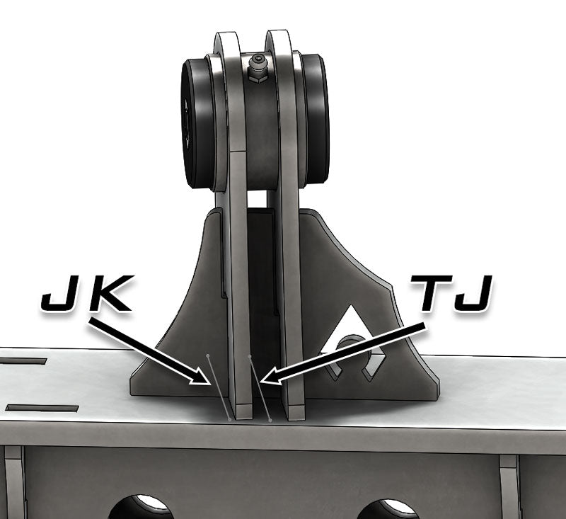 Jeep TJ Weld On UCA Brackets For Low Pro Front Truss Daystar Bushings 7/16 Inch Bolt Size Artec Industries - Image 4