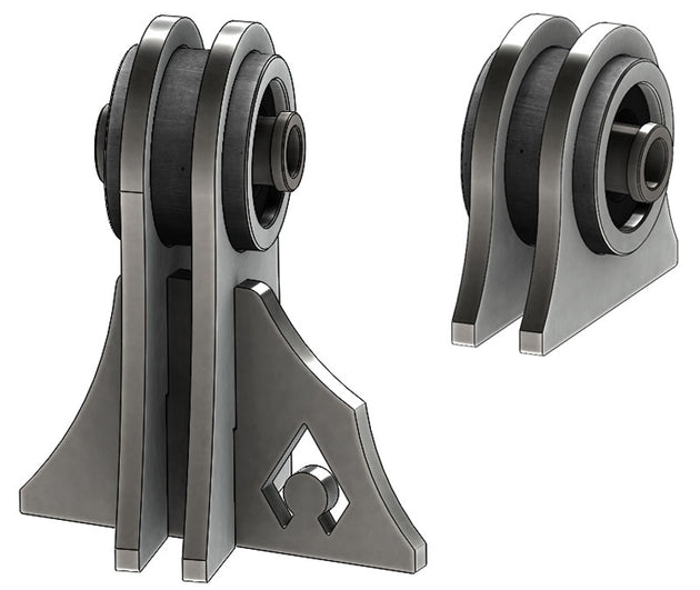 Jeep TJ Weld On UCA Brackets For Low Pro Front Truss Currie JJ Bushings 7/16 Inch Bolt Size Artec Industries - Image 2