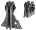 Jeep TJ Weld On UCA Brackets For Low Pro Front Truss Currie JJ Bushings 1/2 Inch Bolt Size Artec Industries - Image 2
