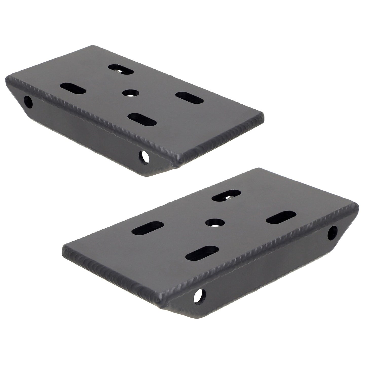 HD Leaf Spring Plates For Use w/2 1/2 Inch Springs 76-86 CJ 87-95 Wrangler YJ Front Or Rear Pair RockJock 4x4 - Image 1