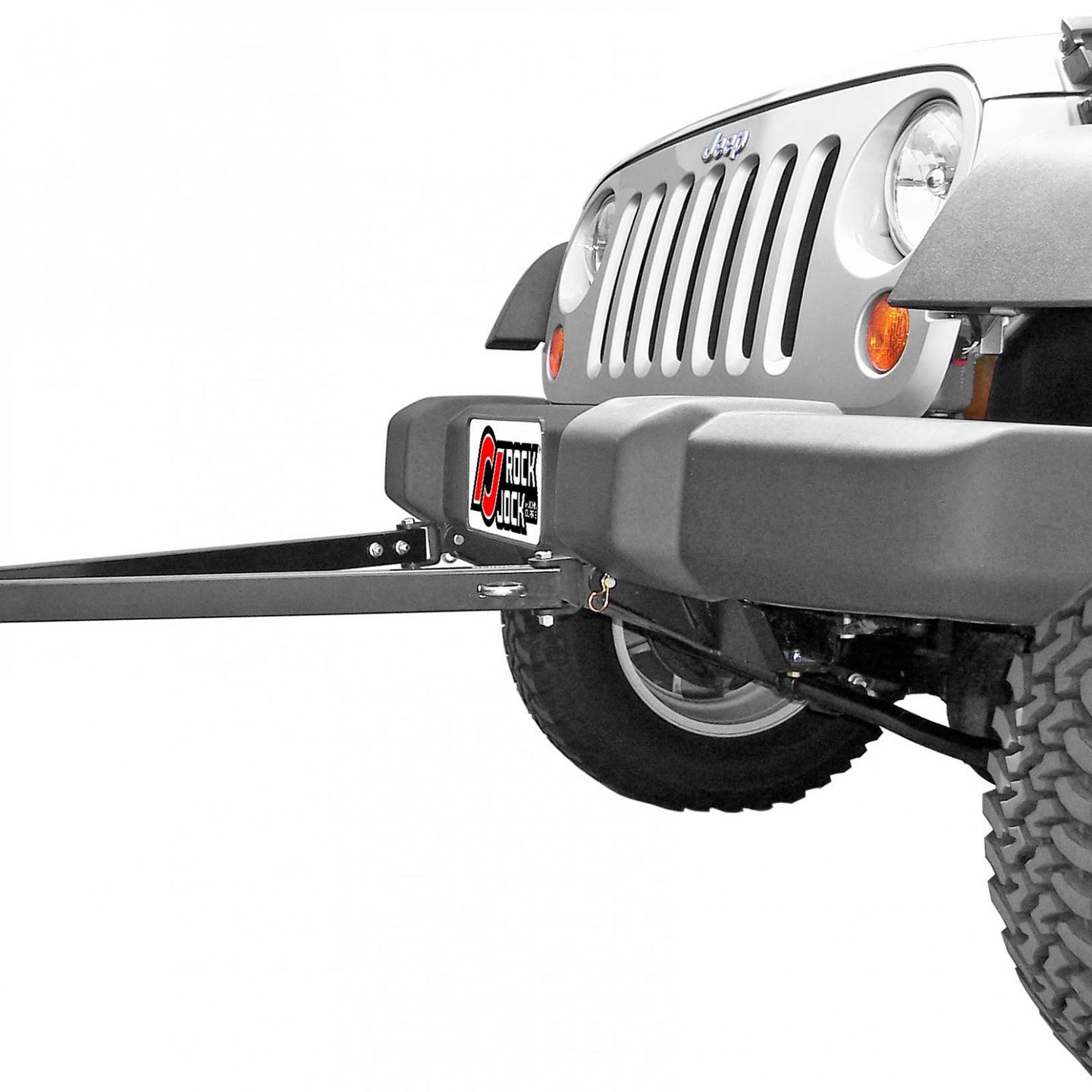 Tow Bar Mounting Kit 07-18 Wrangler JK Front Bolt-On Includes Mounting Plate Tow Bar Attaching Forks Hardware For Use w/ CE-9033F RockJock 4x4 - Image 2