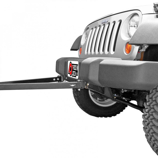 Tow Bar Mounting Kit 07-18 Wrangler JK Front Bolt-On Includes Mounting Plate Tow Bar Attaching Forks Hardware For Use w/ CE-9033F RockJock 4x4 - Image 2