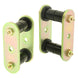 HD Leaf Spring Shackles 87-95 Wrangler YJ Rear Includes Urethane Bushings HD Greasable Bolts Pair RockJock 4x4 - Image 1