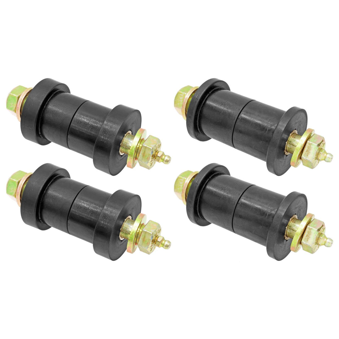 Leaf Spring Main Eye Bushing Kit 76-76 Jeep CJ Includes Urethane Bushings Greasable Hardware Set of 4 RockJock 4x4 - Image 1