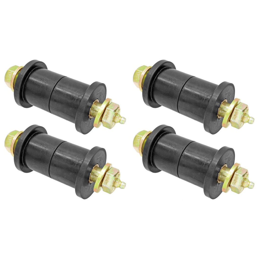 Leaf Spring Main Eye Bushing Kit 87-95 Wrangler YJ Includes Urethane Bushings Greasable Hardware Set of 4 RockJock 4x4 - Image 1