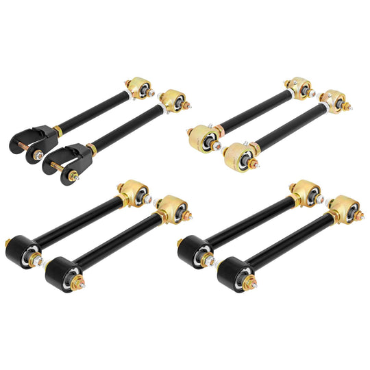 Johnny Joint Control Arm Set 97-06 Wrangler TJ and LJ Unlimited Adjustable w/ Double Adjustable Upper Arms Set Of 8 RockJock 4x4 - Image 1