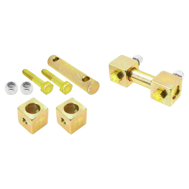 Shock Bar Pin Eliminator Kit 97-06 Wrangler TJ/LJ/XJ/MJ Front Pair RockJock 4x4 - Image 1