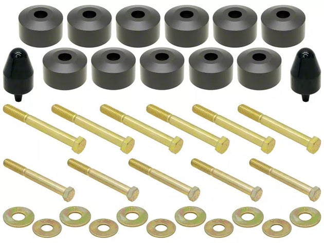 Body Lift Kit 87-06 Wrangler YJ TJ/LJ 1 Inch Lift Includes Hardware RockJock 4x4 - Image 1