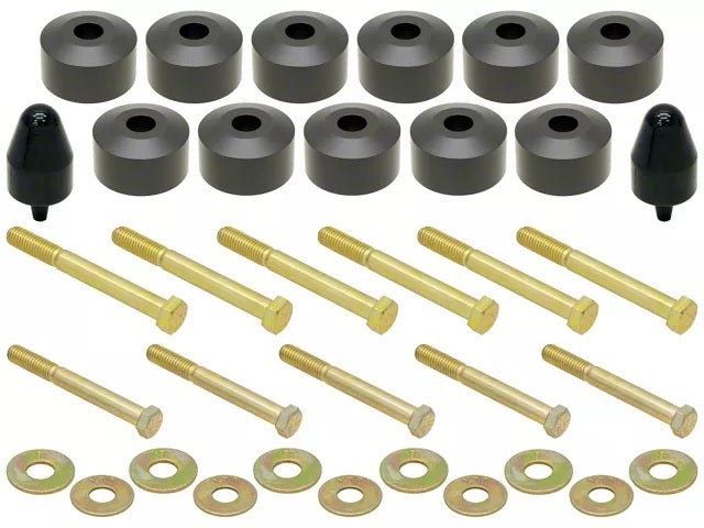 Body Lift Kit 87-06 Wrangler YJ TJ/LJ 1 Inch Lift Includes Hardware RockJock 4x4 - Image 1