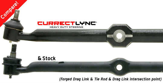 Currectlync Steering System 97-06 Wrangler TJ and LJ Unlimited/XJ/MJ Bolt-On Includes 1 1/4 Inch Diameter Tie Rod/Forged Drag Link HD Steering Stabilizer Shock Mounting Kit RockJock 4x4 - Image 4