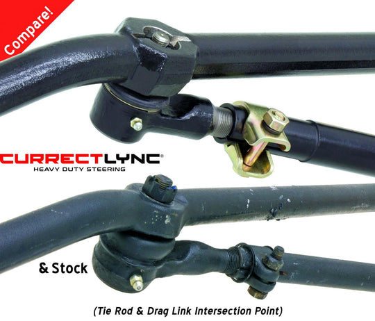 Currectlync Steering System 97-06 Wrangler TJ and LJ Unlimited/XJ/MJ Bolt-On Includes 1 1/4 Inch Diameter Tie Rod/Forged Drag Link HD Steering Stabilizer Shock Mounting Kit RockJock 4x4 - Image 5