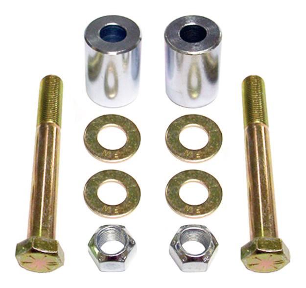 Shock Mount Relocation Kit 07-18 Wrangler JK Rear Lower Includes Hardware Pair RockJock 4x4 - Image 1