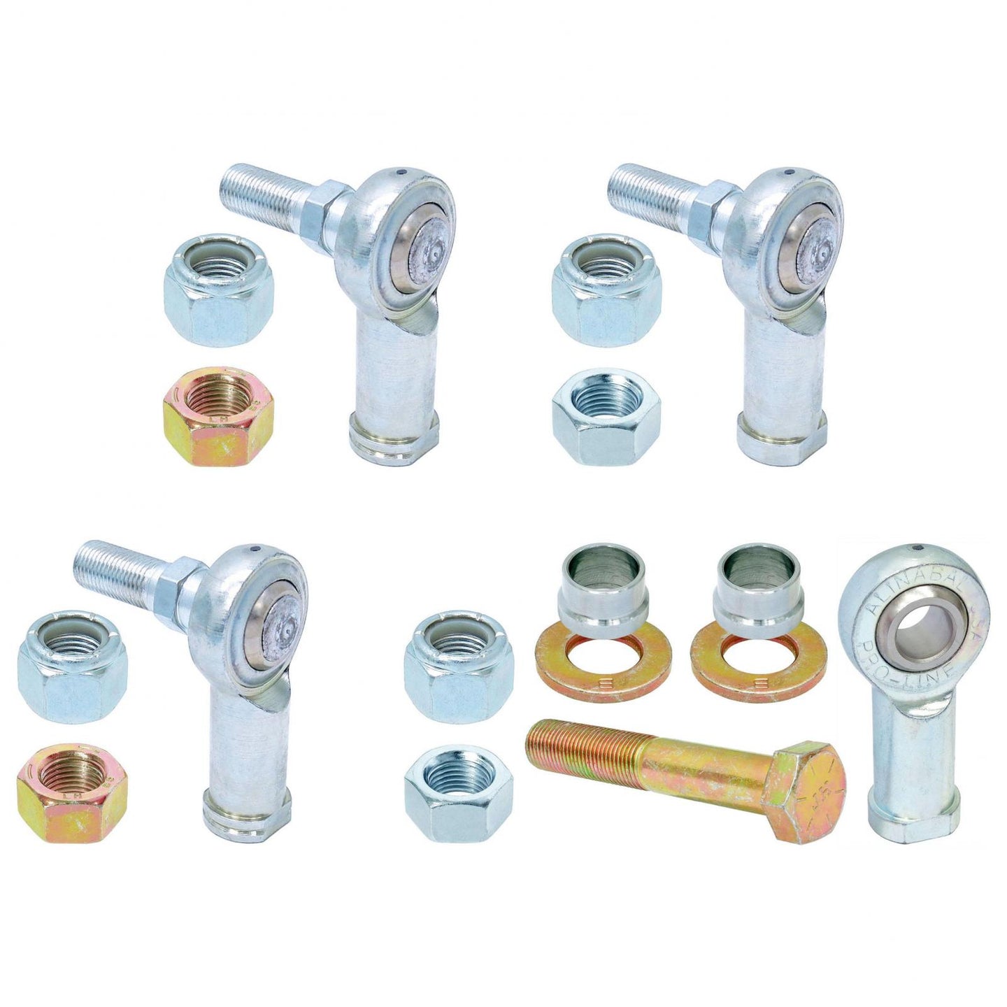 Adjustable Sway Bar End Link Rod End Pack for JL/JT Front Heim Style RockJock 4X4 - Image 1