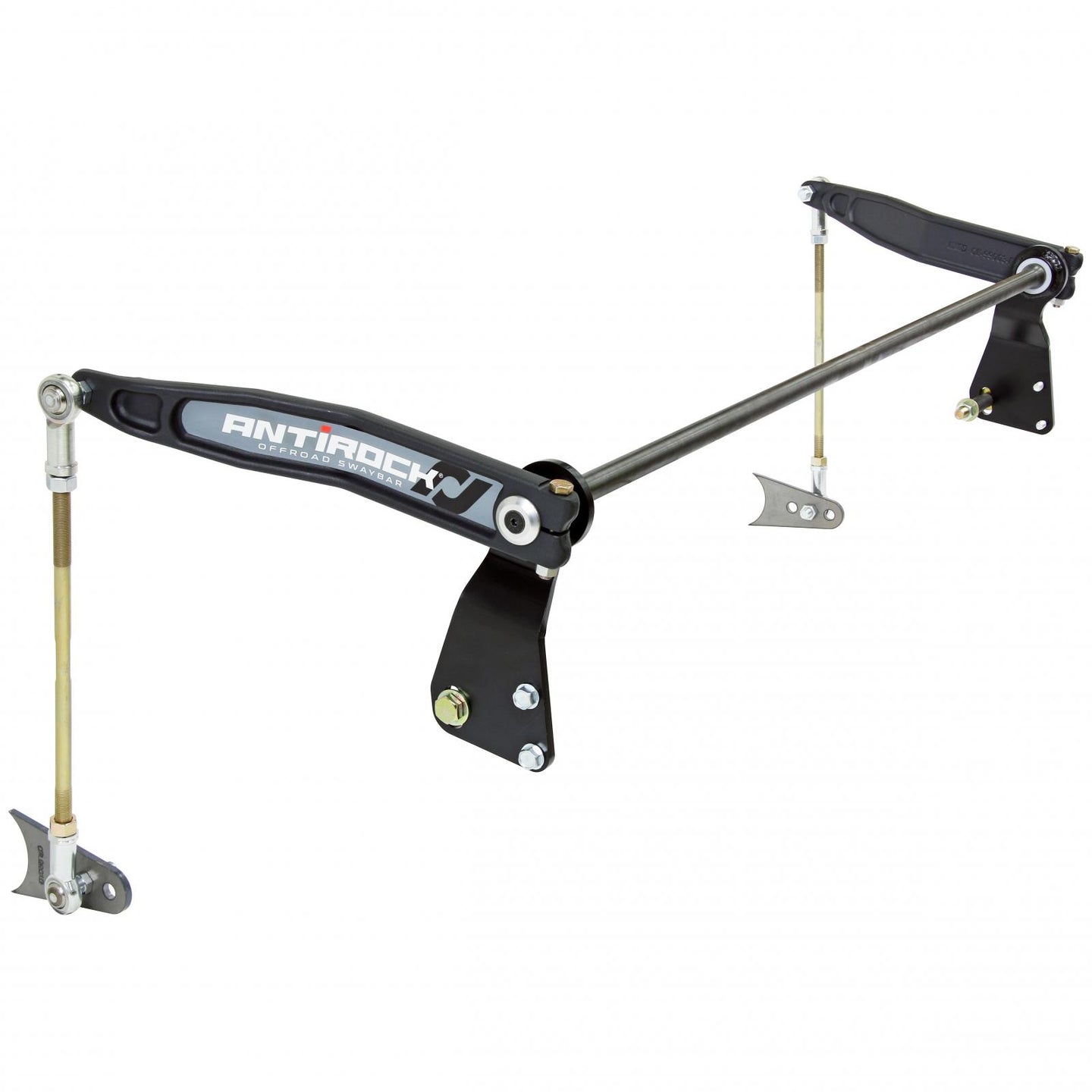 Antirock Sway Bar Kit 97-06 Wrangler TJ/LJ Rear Bolt-On Mounts Weld-On Axle Tab Steel Arms RockJock 4x4 - Image 1