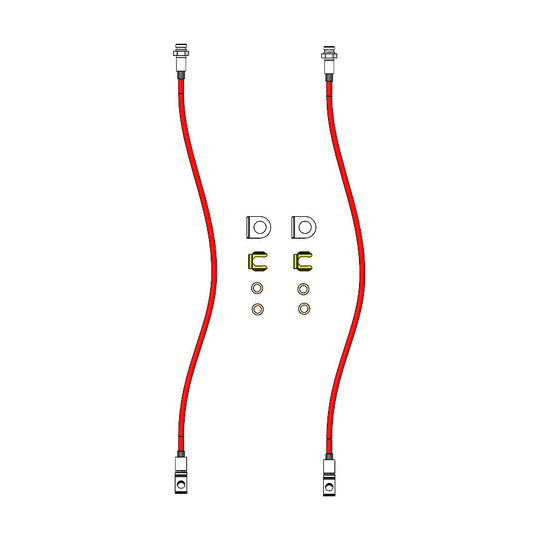 Jeep Front Brake Lines 1984-2006 TJ/LJ/XJ/ZJ Clayton Off Road - Image 4