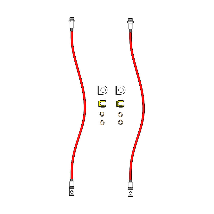 Jeep Front Brake Lines 1984-2006 TJ/LJ/XJ/ZJ Clayton Off Road - Image 4