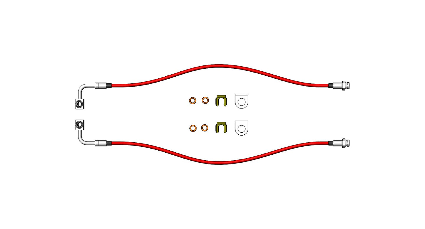 Jeep Gladiator Rear Brake Lines for 2020-Up Gladiator Clayton Off Road
