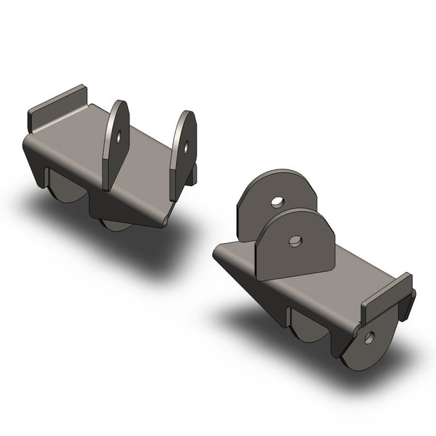 Jeep Wrangler Rear Frame Brackets 1997-2006 TJ Clayton Off Road - Image 2
