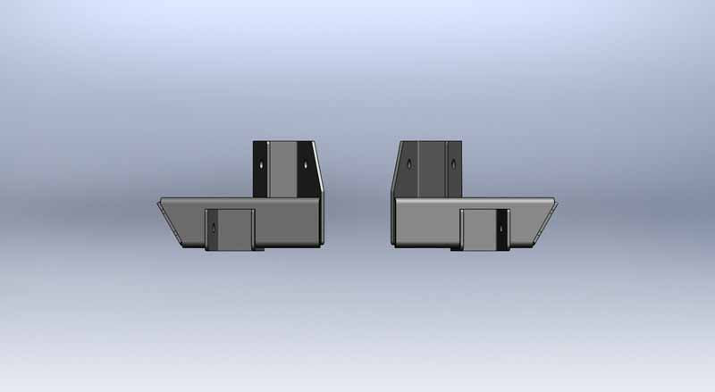 Jeep Grand Cherokee Rear Frame Brackets 99-04 WJ Clayton Off Road