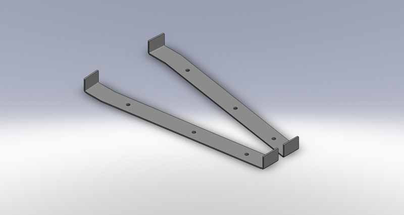 Jeep Wrangler Frame Bracket Location Templates 2004-2006 LJ Clayton Off Road