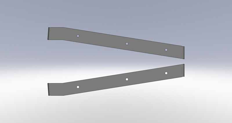 Jeep Wrangler Frame Bracket Location Templates 2004-2006 LJ Clayton Off Road