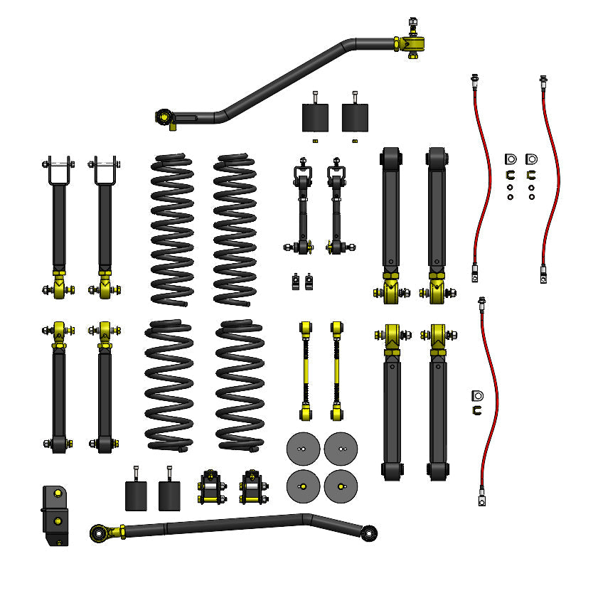 Jeep Wrangler 4.0 Inch Premium Short Arm Lift Kit 1997-2006 TJ/LJ Clayton Off Road - Image 34