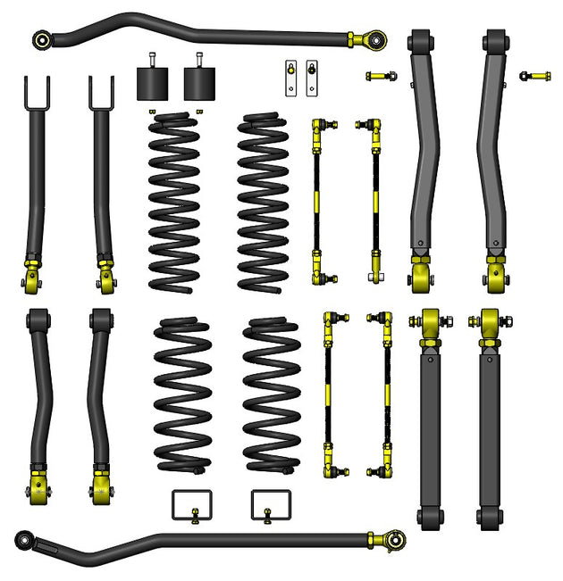 Jeep JL 392 3.5 Inch Premium Lift Kit For 18- Present Wrangler JL Clayton Offroad