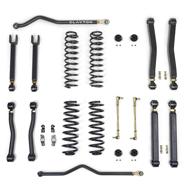 Jeep Wrangler 1.5 Inch Overland Plus Lift Kit 2007-2018 JK Clayton Off Road - Image 1