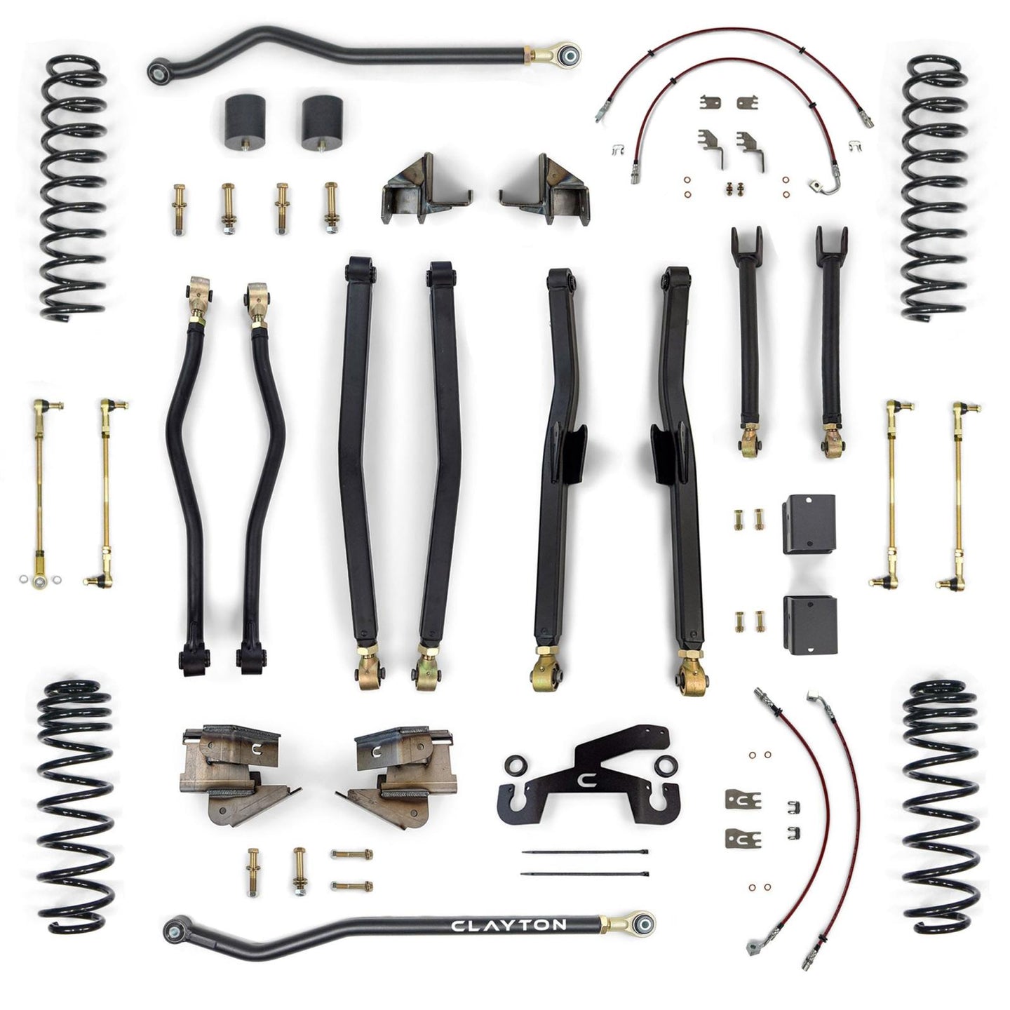 Jeep Wrangler Premium 2.5 Inch Long Arm Lift Kit 2018+ JL Clayton Off Road - Image 1