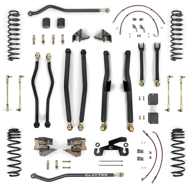 Jeep Wrangler Premium 2.5 Inch Long Arm Lift Kit 2018+ JL Clayton Off Road - Image 1