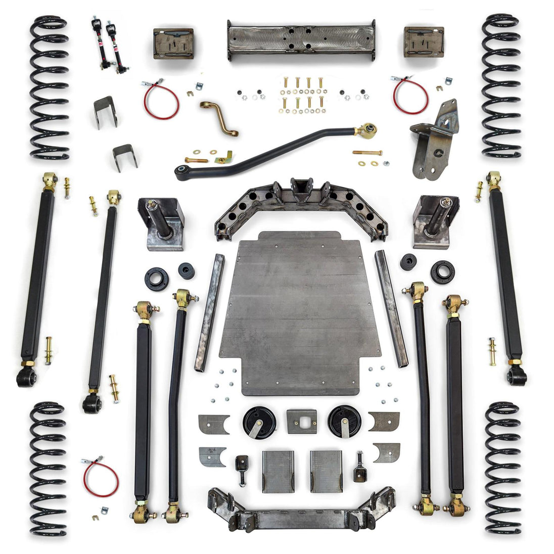 Jeep Cherokee 6.5 Inch Pro Series 3 Link Long Arm Lift Kit W/Rear Coil Conversion 1984-2001 XJ Clayton Off Road - Image 1