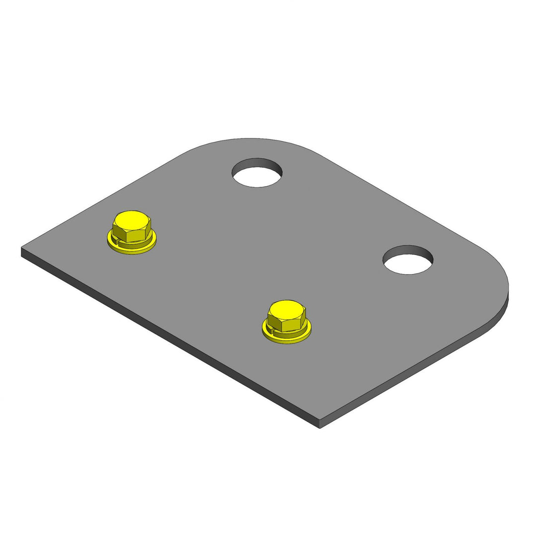 Jeep Wrangler Gas Tank Skid Plate Bracket 2007-2018 JK Clayton Off Road - Image 2