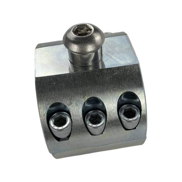 **Discontinued**Apex Chassis Heavy Duty Stabilizer Clamp Zinc 1.5 Inch ID Fits: Fox ATS - Image 1