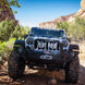 Jeep JK Full Front Bumper For 07-18 Wrangler JK With Winch Plate Bull Bar Black Powdercoated Rigid Series Rock Slide Engineering - Image 6