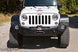 Jeep JK Full Front Bumper For 07-18 Wrangler JK With Winch Plate No Bull Bar Black Powdercoated Rigid Series Rock Slide Engineering - Image 1