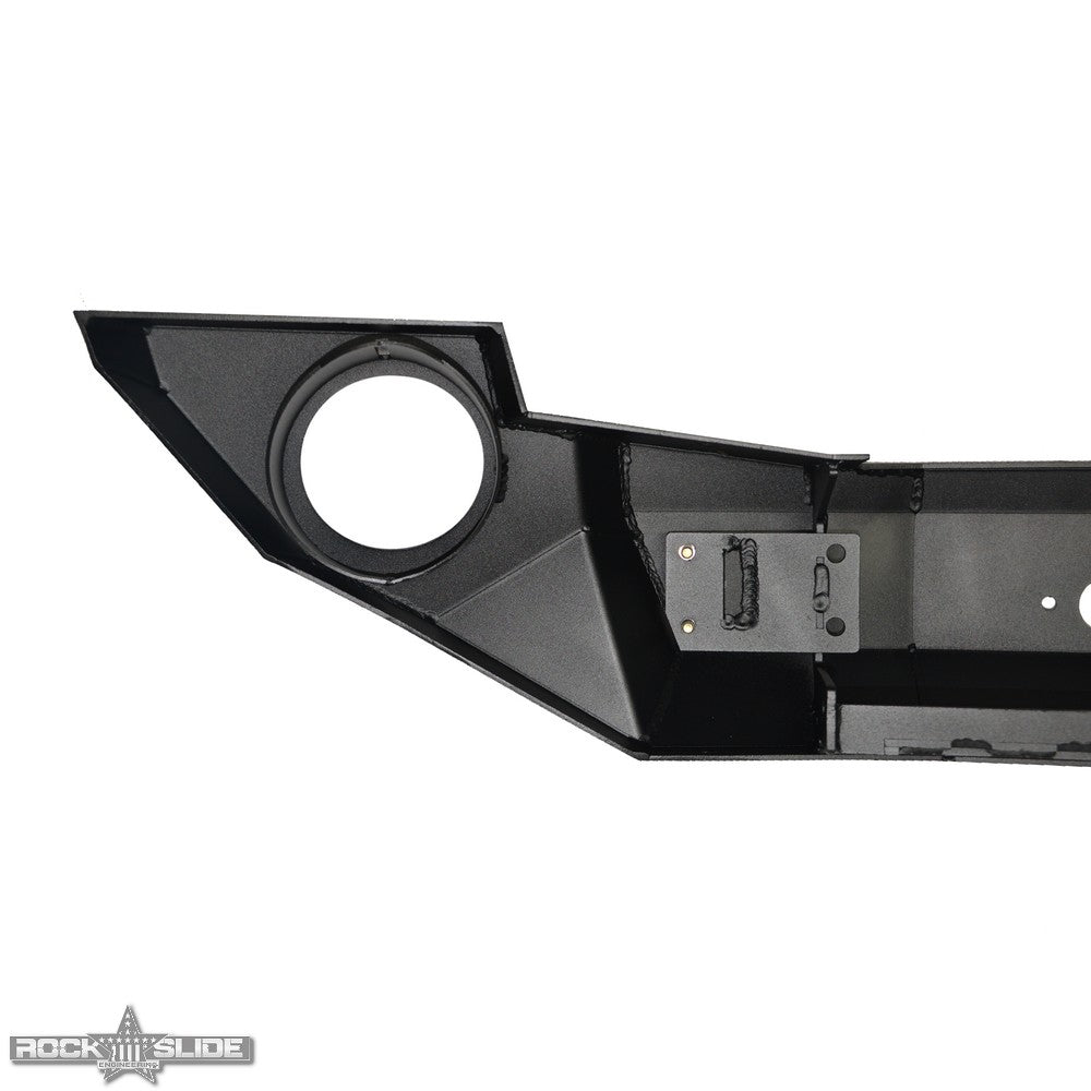 Jeep JK Full Front Bumper For 07-18 Wrangler JK With Winch Plate No Bull Bar Black Powdercoated Rigid Series Rock Slide Engineering - Image 3