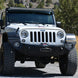 Jeep JK Full Front Bumper For 07-18 Wrangler JK With Winch Plate No Bull Bar Black Powdercoated Rigid Series Rock Slide Engineering - Image 6