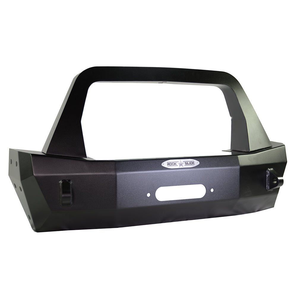 Jeep JL Shorty Front Bumper For 18-Pres Wrangler JL Complete With Winch Plate Rigid Series Rock Slide Engineering - Image 9