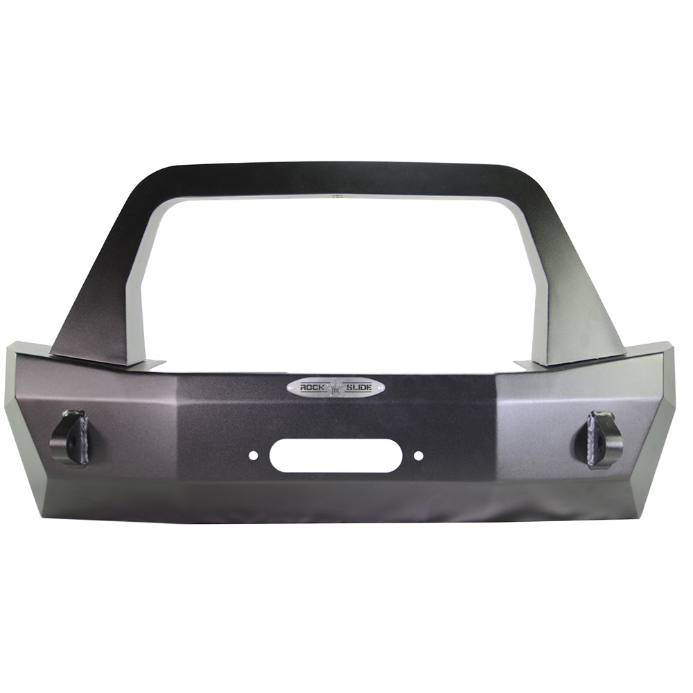 Jeep JL Shorty Front Bumper For 18-Pres Wrangler JL Complete With Winch Plate Rigid Series Rock Slide Engineering - Image 10