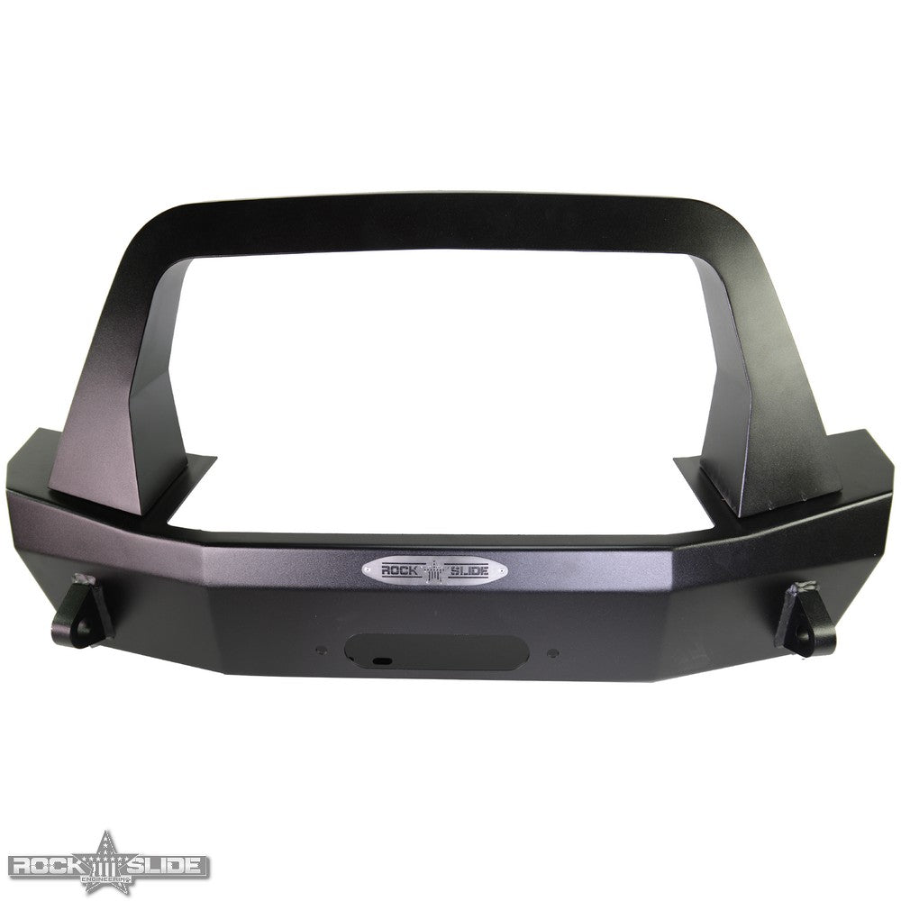 Jeep JL Shorty Front Bumper For 18-Pres Wrangler JL Complete With Winch Plate Rigid Series Rock Slide Engineering - Image 5