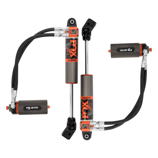 2018-2024 Jeep JL Front Internal Bypass Factory Race 3.0 Remote Reservoir 3.5-4.5 Inch Lift Dual Speed Compression Adjuster Requires Front Driveshaft Fox Offroad Shocks - Image 1