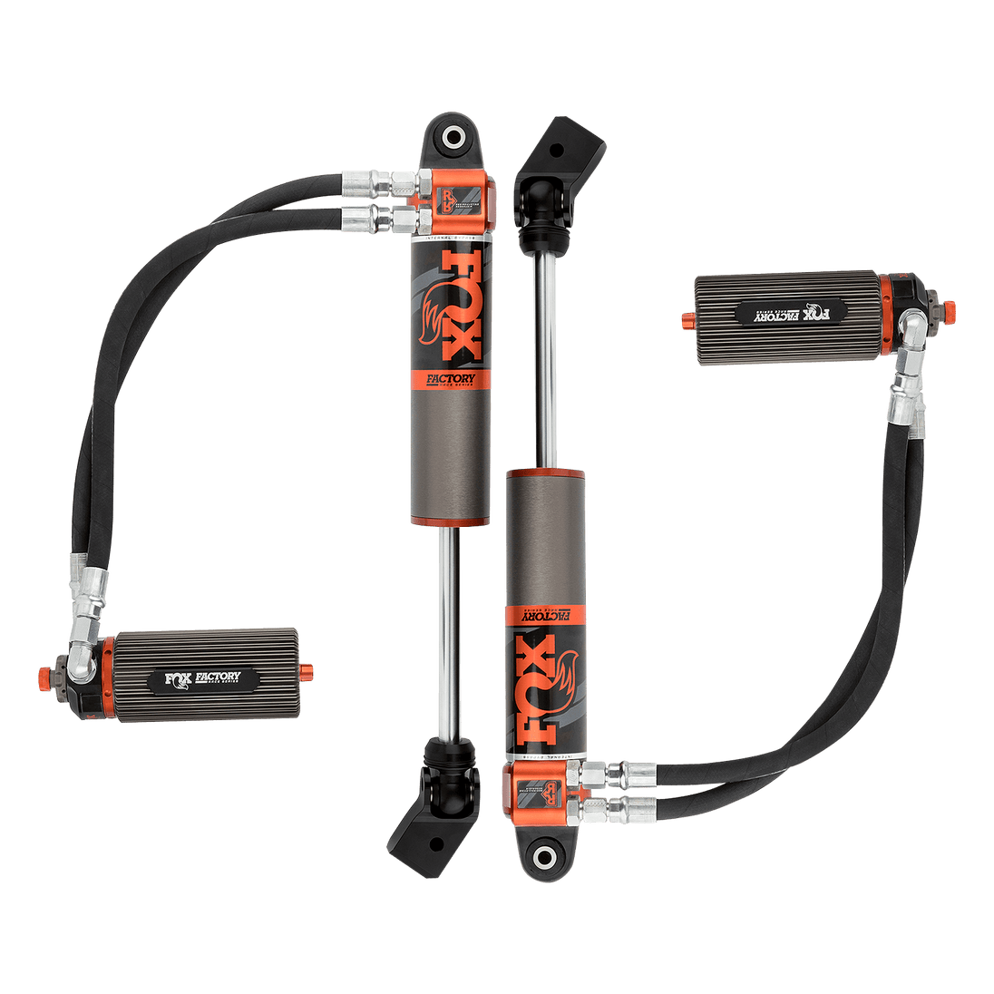 20-Up Jeep Gladiator Front Internal Bypass Factory Race 3.0 Remote Reservoir 2-3 Inch Lift Dual Speed Compression Adjuster Fox Offroad Shocks - Image 1