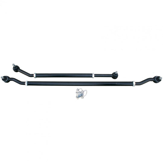 Currectlync Modular Extreme Duty Steering System 07-18 Wrangler JK Bolt-On 1 5/8 Inch Diameter Tie Rod/Drag Link HD Steering Stabilizer Shock Mounting Kit RockJock 4x4 - Image 1